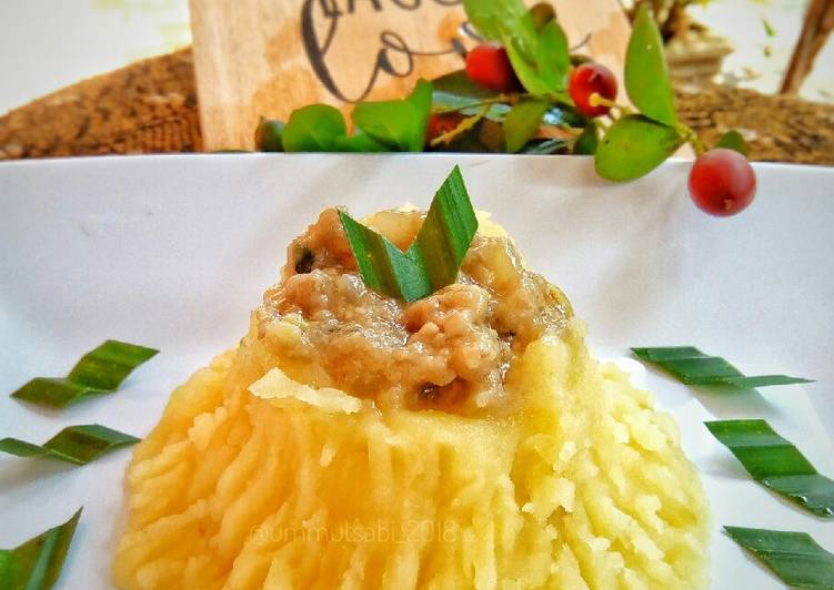 Bumbu Vulcano Mashed Potato with Semur Beef (mpasi for baby 8m+) | Cara Masak Vulcano Mashed Potato with Semur Beef (mpasi for baby 8m+) Yang Menggugah Selera