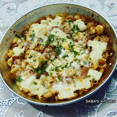 A picture of Cheese Mutton Macroni.