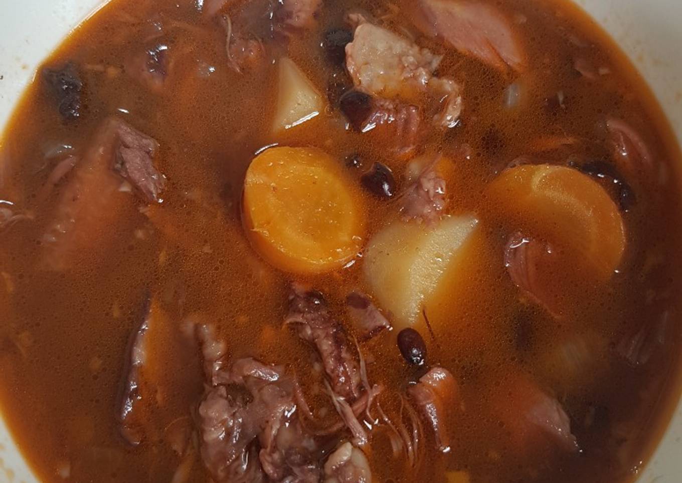 Potaje cubano de frijoles negros