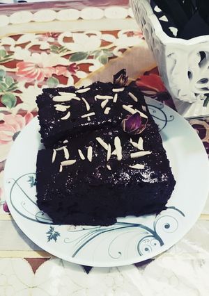 عکسی از دستور کیک خیس شکلاتی🍫🍫🍫