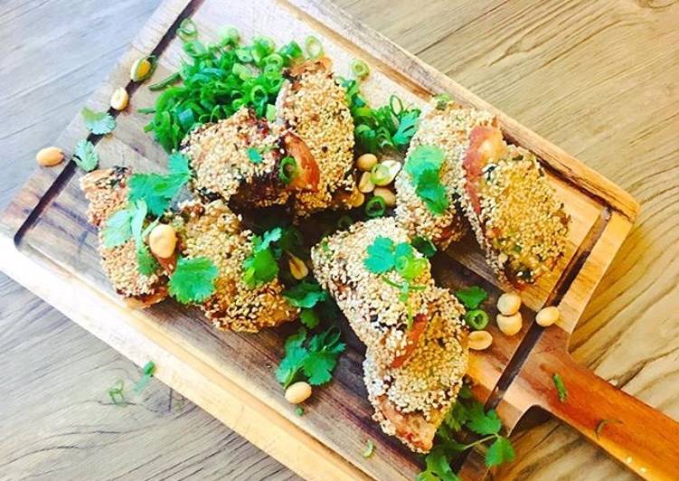 Simple Way to Prepare Perfect Sourdough prawn toast