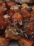 Guarnición agridulce de zapallo anco para carne