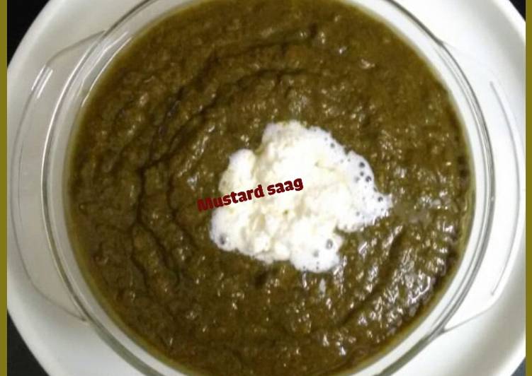 Indian authentic mustard saag (leaves of mustard)#post 41