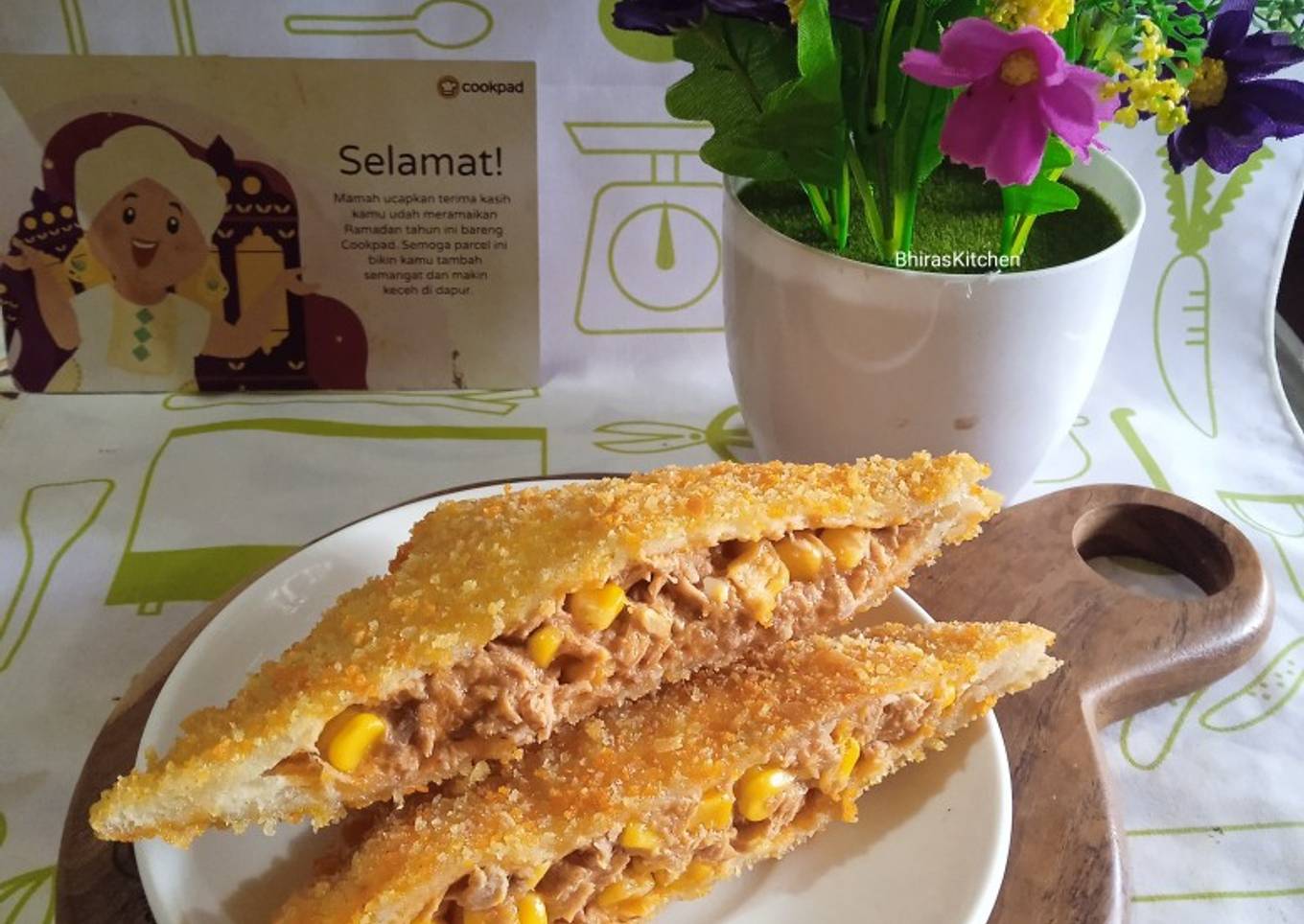 Roti Goreng Isi Tuna Mayonaise