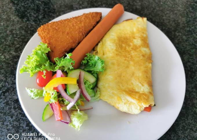 How to Make Speedy Cheese omelet - Quick and Easy Meals