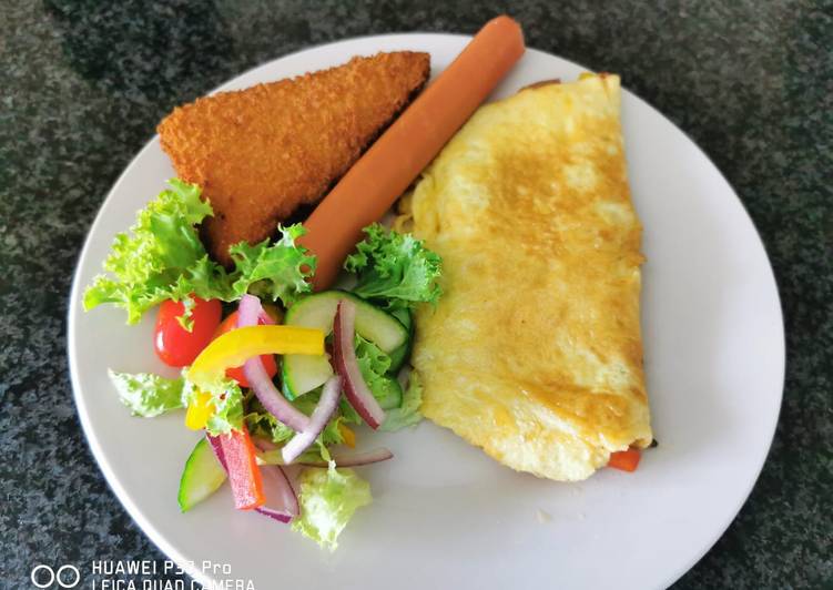 Recipe of Speedy Cheese omelet