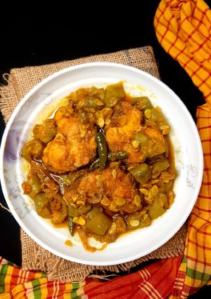 ঝিঙে রুই রেসিপির প্রধান ছবি