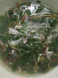 Canh rau sam nấu tép