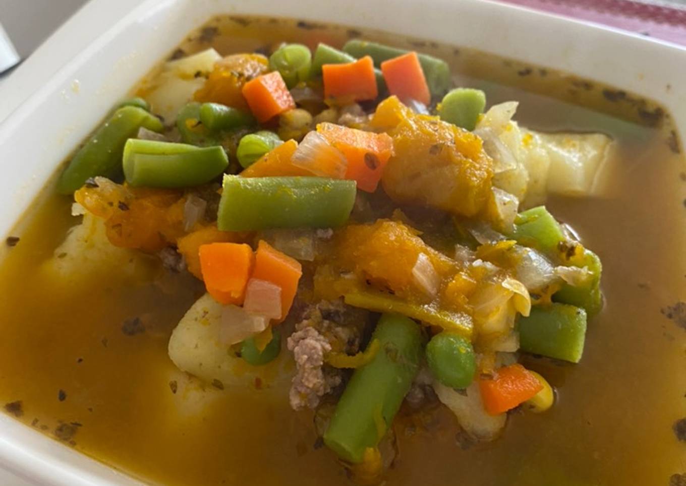 Carbonada con carne molida