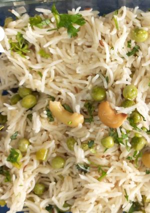 A picture of Matar Pulao.