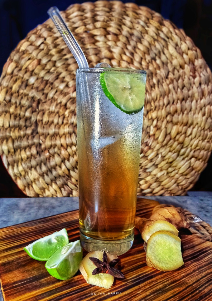 Foto resep Es Teh Jahe Jeruk Nipis