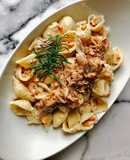 Mì pasta cá ngừ và sốt bơ kem- Tuna pasta cream cheese