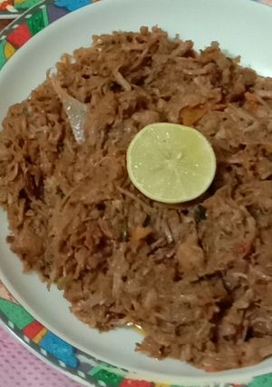 A picture of Resha Mutton gosht.