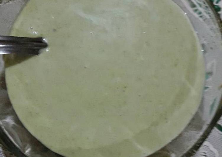 Steps to Make Homemade Mint Yoghurt dressing for falafel wraps