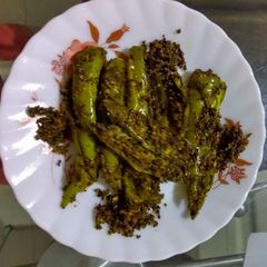 A picture of Achari fried mirchi....