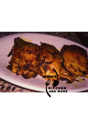 A picture of Roasted fish.