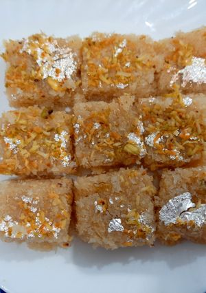 A picture of Coconut Barfi.