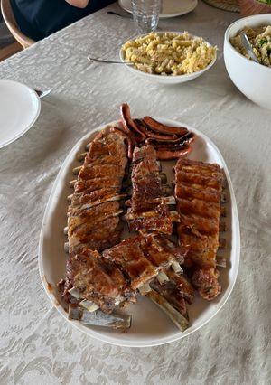 Una foto de Costillar churrasco de cerdo al horno