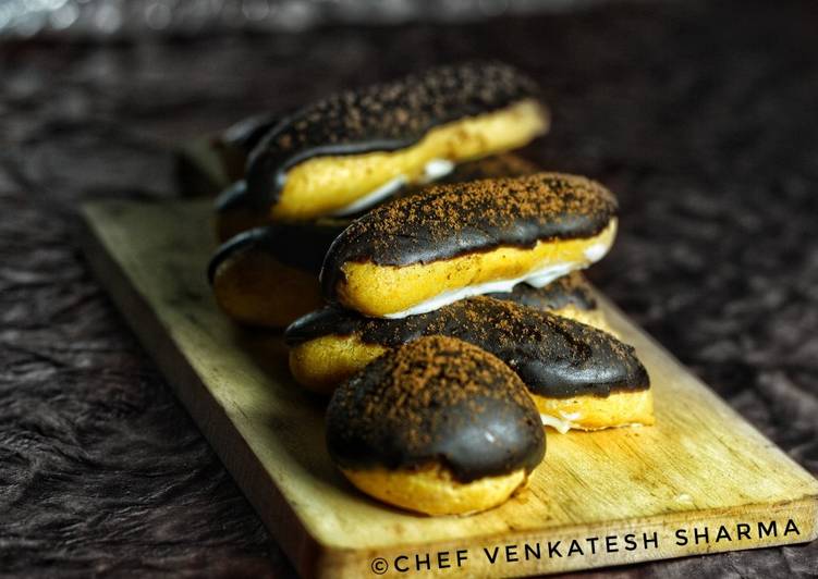 Easiest Way to Make Quick Chocolate eclairs