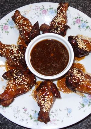 A picture of Mongolian Chicken Wing Drumettes - Jon Style.