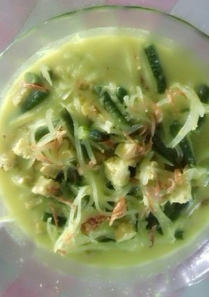 Foto resep Sayur lodeh (kates, kacang panjang & tempe)