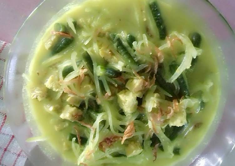 Resep Sayur lodeh (kates, kacang panjang &amp; tempe) yang Bikin Ngiler