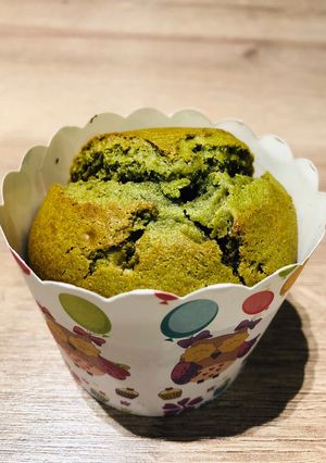 Hình của món Muffin trà xanh.