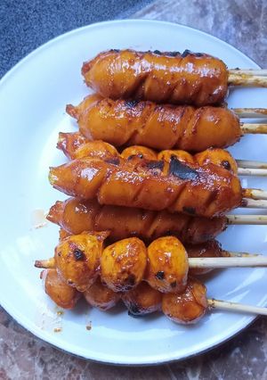 Foto resep 13. Bakaran Simpel (Sosis dan Bakso Ikan)