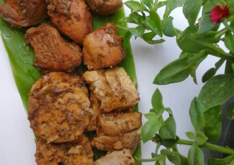 Baceman ayam, tahu dan tempe