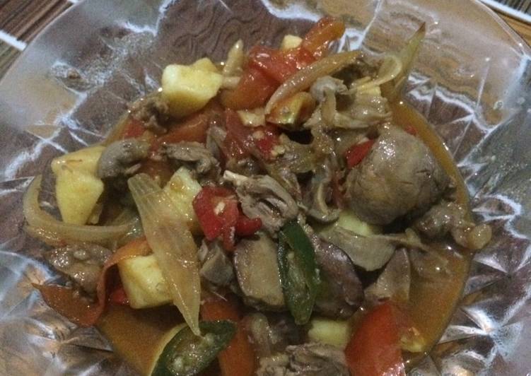 Cara Gampang meracik Hati ampela ayam asam manis, Sempurna