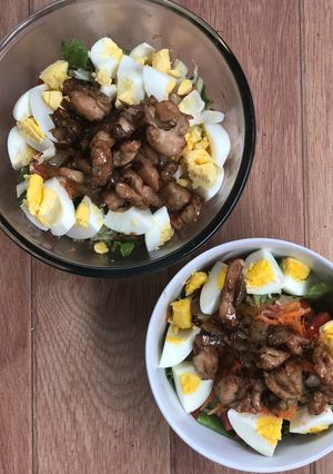 Foto resep Healthy Diet Food: Teriyaki Salad Bowl