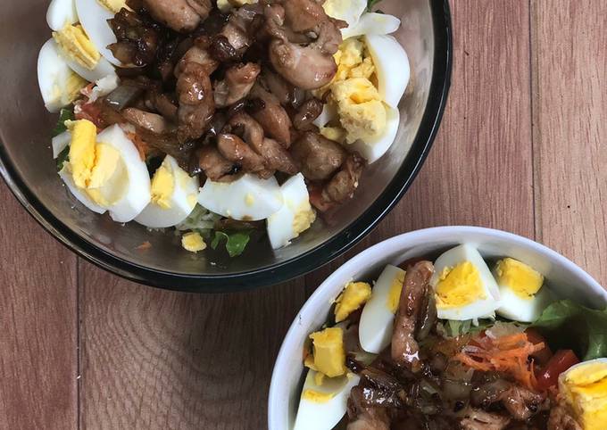 Anti Ribet, Buat Healthy Diet Food: Teriyaki Salad Bowl Ekonomis