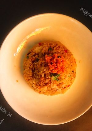 Hình của món Cơm chiên bò ngũ vị.