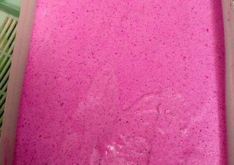 Bagaimana Menyiapkan Ice cream buah naga Anti Gagal