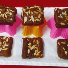 A picture of Singhara barfi.