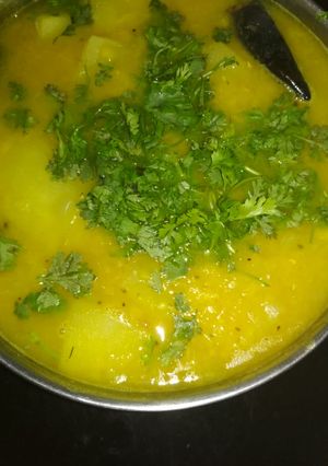 A picture of Bottle gourd moong daal.