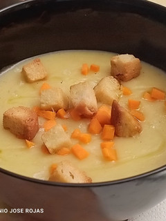 Una foto de Crema parmentier de patatas