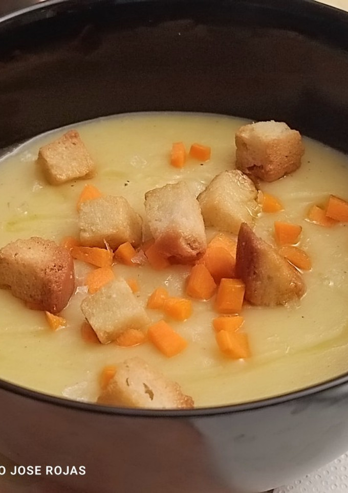 Una foto de Crema parmentier de patatas