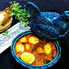 A picture of Egg Potato Curry.