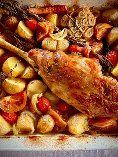 Una foto de Pierna de cordero lechal al horno