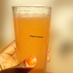 A picture of African star apple juice(agwalumo).