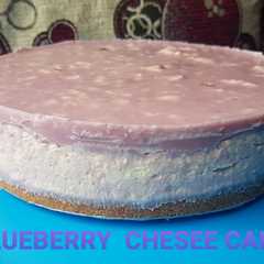 A picture of Blueberry Chesee Cake.