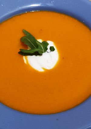 Narancsos sárgarépa leves recept fotója