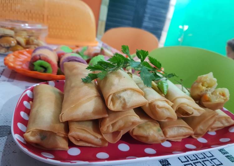 Bagaimana Membuat Lumpia sayur, Lezat