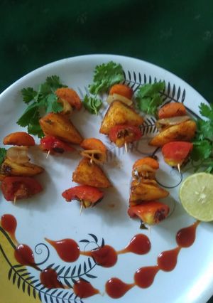 A picture of Idli Tikka.
