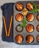 Αλμυρά muffins με κολοκυθάκι, καρότο, βρώμη και σπόρους