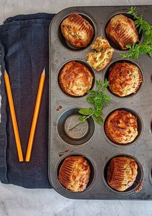 Φωτογραφία της συνταγής Αλμυρά muffins με κολοκυθάκι, καρότο, βρώμη και σπόρους