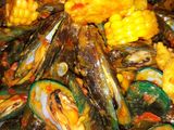 Kerang hijau saus padang
