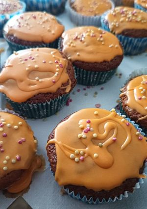 Une photo de Muffins aux carottes 🥕 glaçage vanille