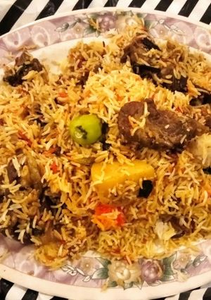 A picture of Mutton Biryani.